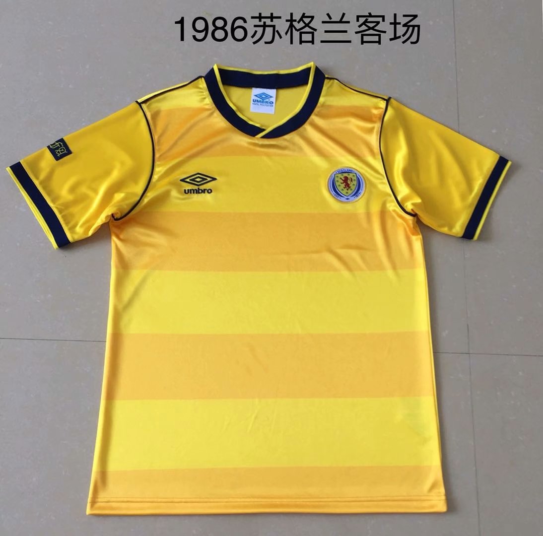 1986 Scotland away Retro jersey