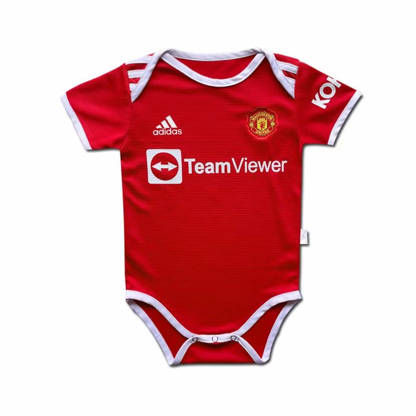  2021-2022 Manchester united home Baby Grow baby onesie jersey 