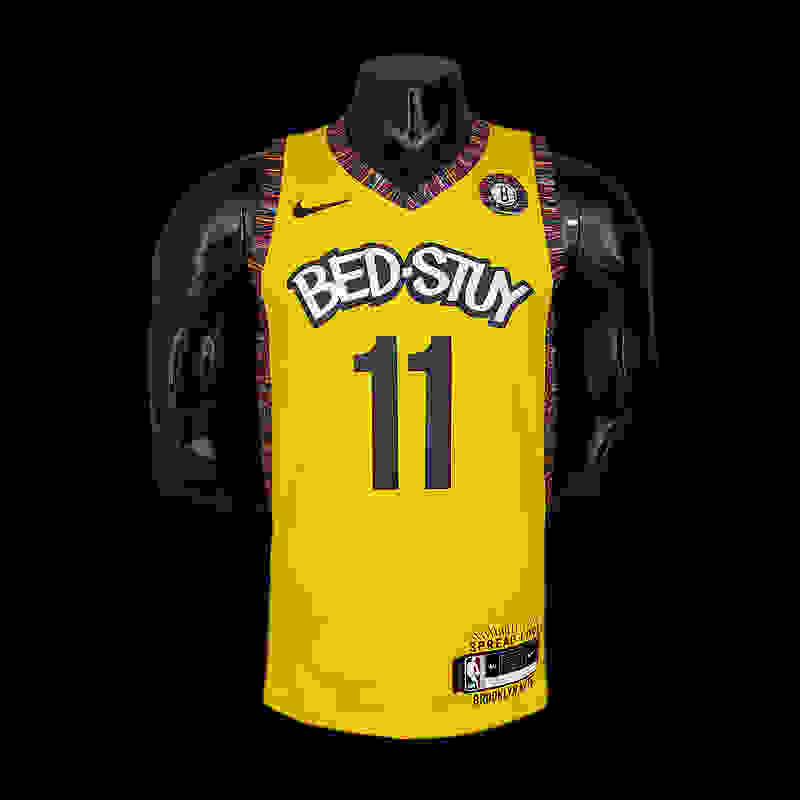 IRVING#11 Brooklyn Nets Commemorative Edition Yellow NBA jersey Size︰S-XXL