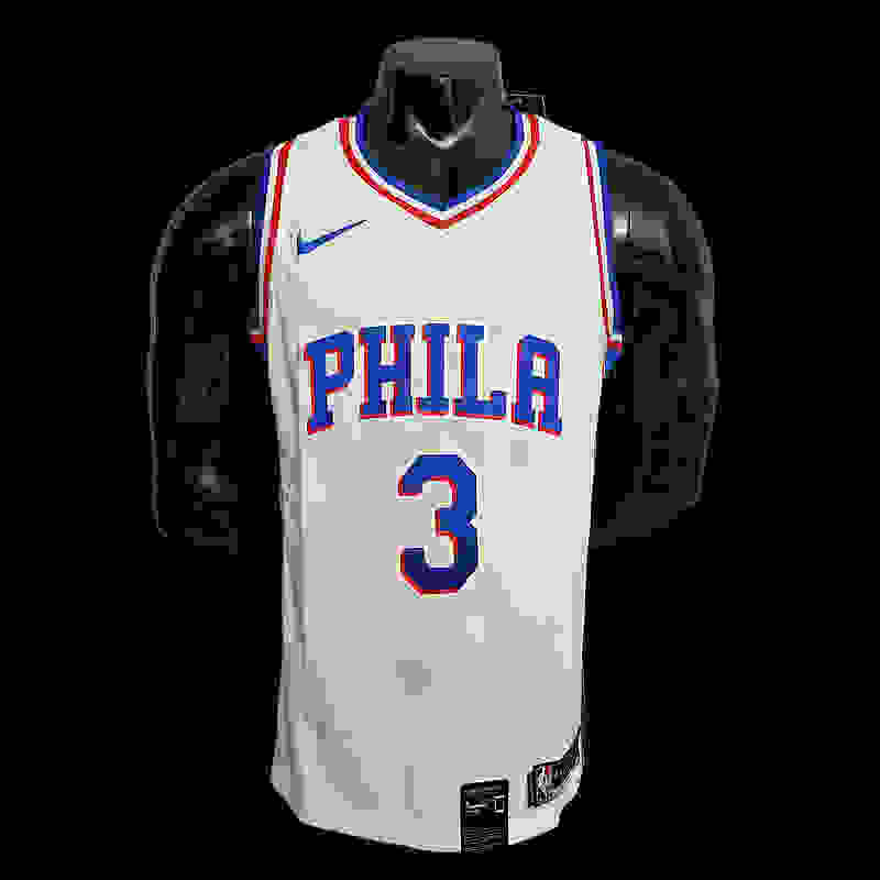 Iverson #3 Detroit Pistons white NBA jersey SizeXS-XXL Nike connect recognition