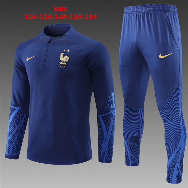 2022/2023 France kids kit Training suit