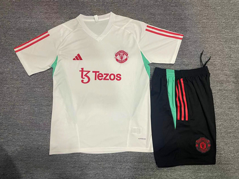 2023-2024 MANCHESTER UNITED Training clothes KIDS kit With pockets