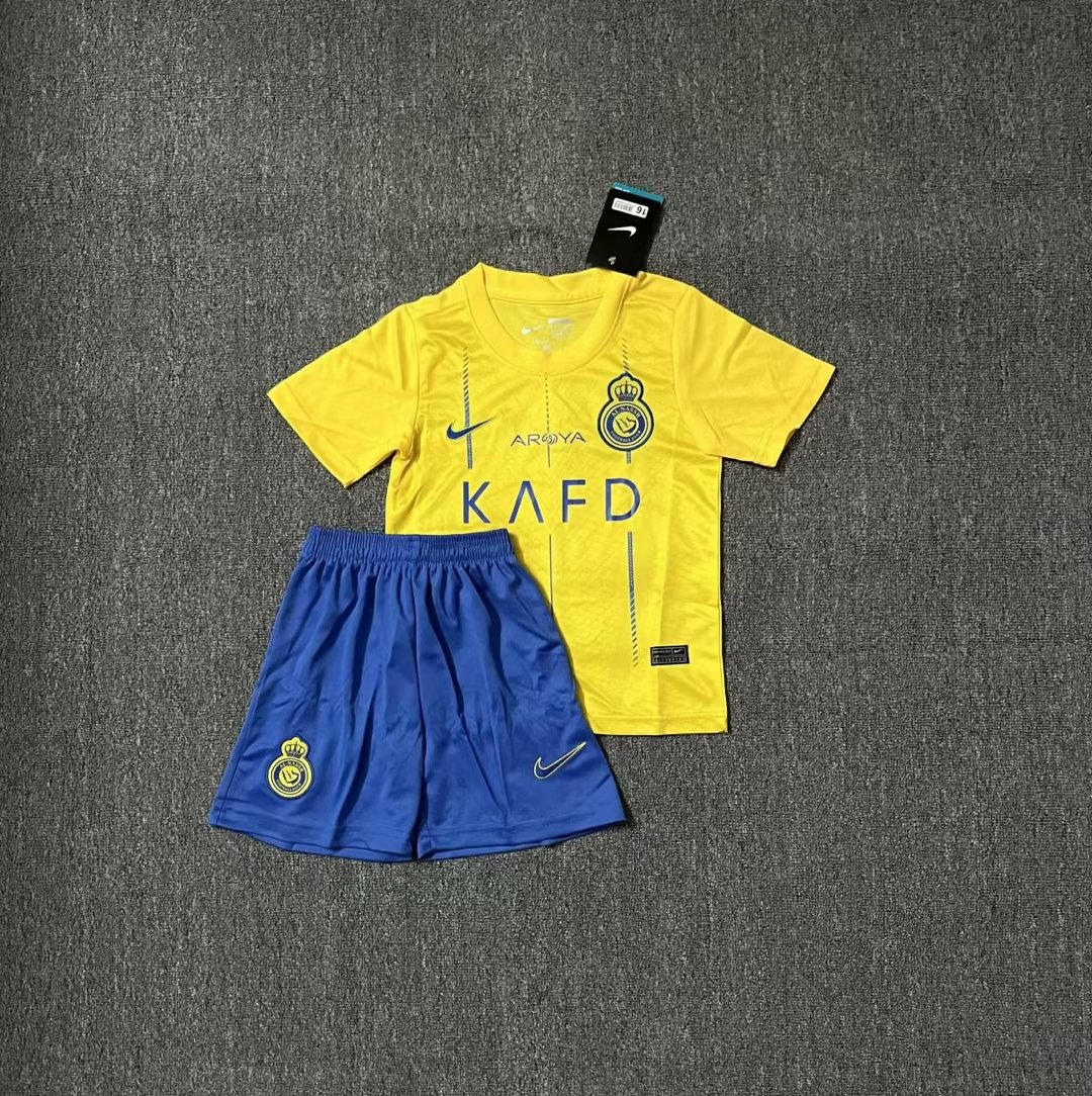2023-2024 Al-Nassr FC HOME KIDS kit  KIT 