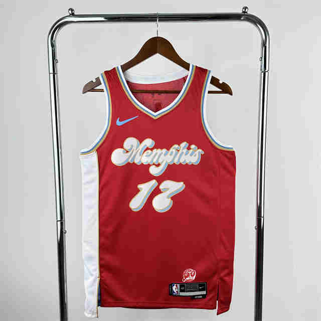2025 Memphis Grizzlies NBA Jersey  No. 17